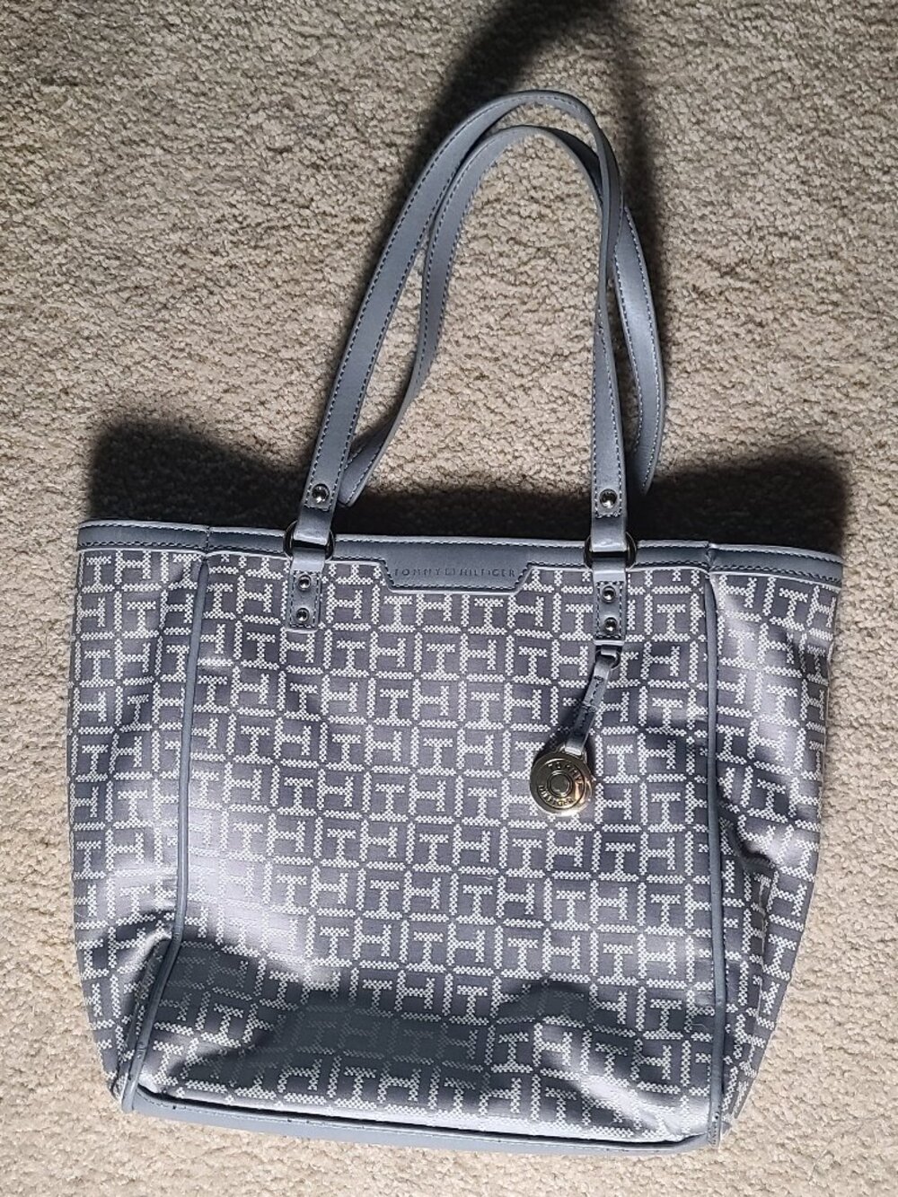 Tommy Hilfiger Gray Monogram Handbag